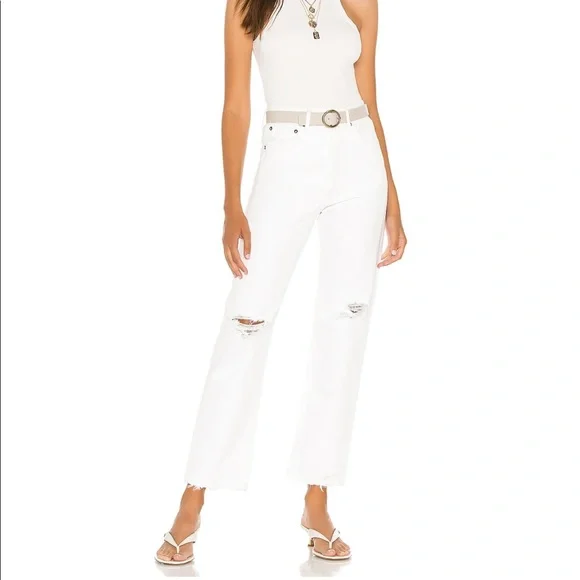 Agolde 90s Loose Fit in Enamel White Size 23 - Picture 6 of 11